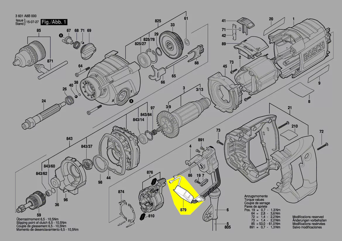 Variateur de vitesse réf. 2 607 230 906 Bosch